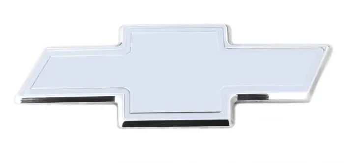 Chevrolet Silverado T-Rex Billet Bowtie - Rear with Border - Polished - 19113 While Supplies Last