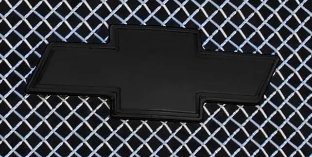 Chevrolet Silverado T-Rex Billet Bowtie with Border - Black - 19100B Free Delivery