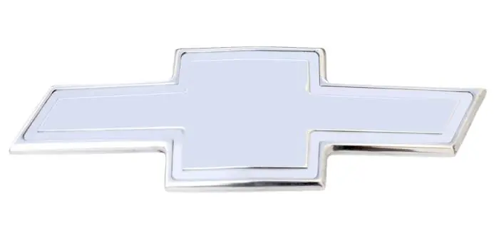 Hot Picks Chevrolet Silverado T-Rex Billet Bowtie with Border - Polished - 19114