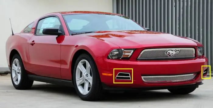 Popular Ford Mustang T-Rex T1 Series Front Bumper Trim - Poished Stainless Steel - 2PC - 11518