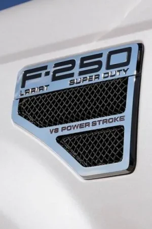 Top Rated Ford Superduty T-Rex Mesh Side Vent Insert with Formed Mesh Center - Black - 2PC - 115641