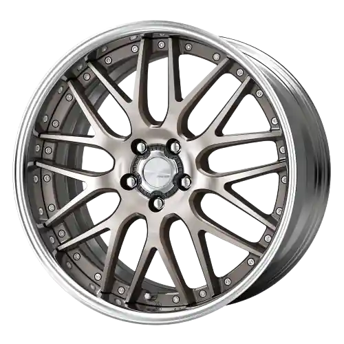 Work Lanvec Lm1 5x100 18x9+45 O Disk Trans Gray Polish Warranty Included