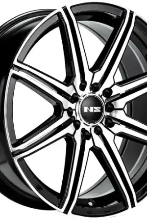 No Minimum Order Ns Wheels NS1603 5x100/5x114.3 17x7.5 +38 Gloss Black Machined