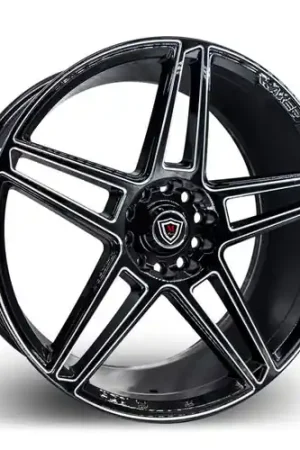 MARQUEE WHEELS M3764 5x114.3/5x120 18x8+35 BLACK / MILLED Flash Sale