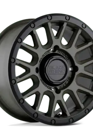 Black Rhino Powersports LA PAZ UTV 4X110 14X7 +51 OLIVE DRAB GREEN W/ BLACK LIP Must Have