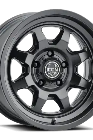 Top Rated Icon Alloys NUEVO 6x135 17x8.5 6mm SATIN BLACK