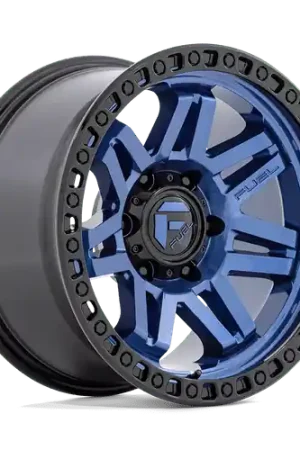 Fuel 1PC D813 SYNDICATE 6X139.7 17X9 -12 DARK BLUE WITH BLACK RING Best Price
