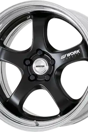 Work Meister S1R 5x100 18x11.5+38 A Disk Matte Black Worldwide Shipping