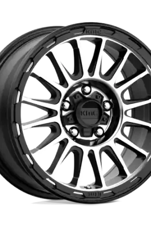 Free Delivery KMC KM542 IMPACT 6X139.7 18X9 +0 SATIN BLACK MACHINED