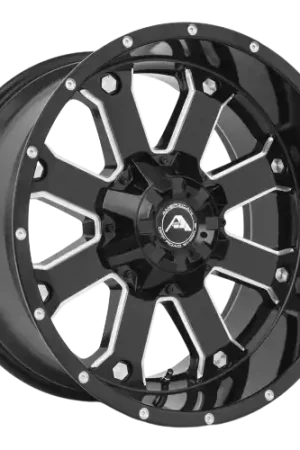 Express Delivery American Off-Road A108 5x120 - 5x150 6x120 - 6x139.7 20x10 -24 Black Milled Spoke