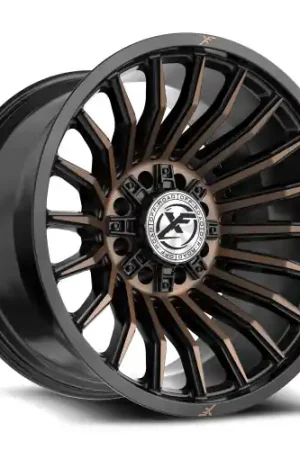Limited Time XF Off-Road XF-231 8x165.1/8x180 24x14 -76 Satin Black & Bronze Machined Double Dark Tint