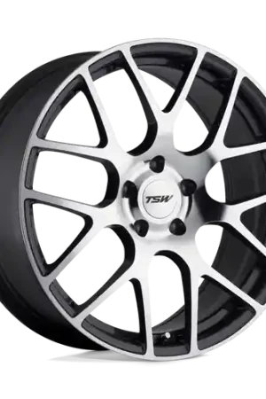 TSW NURBURGRING 5X114.3 17X9 +63 GUNMETAL W/ MIRROR CUT FACE Factory Price