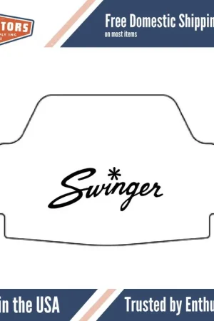 Trunk Floor Mat Cover for 1970-1976 Dodge Swinger Hi-Definition Rubber, w/MB-030 Fast Shipping