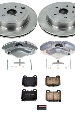 Power Stop Z17 Stock Replacement Brake Kit with Calipers (Rear) - 2008-2017 Subaru STI Crafted