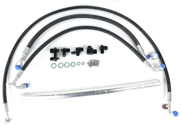 Instant Buy Fleece Performance 13-16 Dodge 6.7L Cummins 2nd Gen Swap Kit A/C Line Reroute Kit