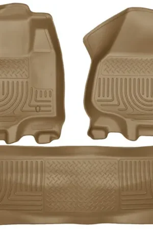 Husky Liners 2012.5 Ford SD Crew Cab WeatherBeater Combo Tan Floor Liners (w/o Manual Trans Case) Limited Edition
