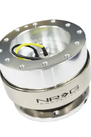 Direct From Manufacturer NRG Quick Release Gen 2.0 - Silver Shiny Body / Brushed Silver Ring