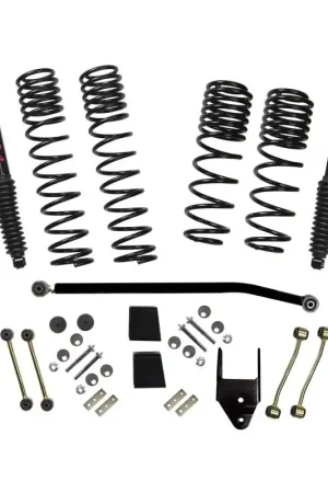 Skyjacker 2020 Jeep JL 4WD Rub Diesel 3.5-4in Dual Rate Long Trvl Sus Lift Kit w/Blk Max Shocks Factory Price