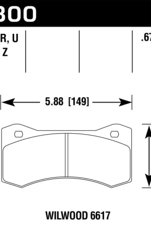 Price Drop Hawk Wilwood 7420 DTC-60 Race Brake Pads