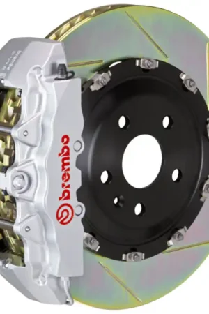 Brembo 12-14 CLS350 Front GT BBK 6 Piston Cast 380x34 2pc Rotor Slotted Type-1-Silver Next Day Delivery