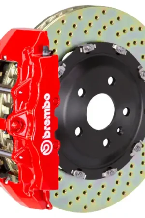 Luxury Brembo 19-22 A-Class (Excl AMG) Fr GT BBK 6Pis Cast 380x34 2pc Rotor Drilled-Red