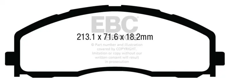 Limited Time EBC 13+ Ford F250 (inc Super Duty) 6.2 (2WD) Ultimax2 Front Brake Pads