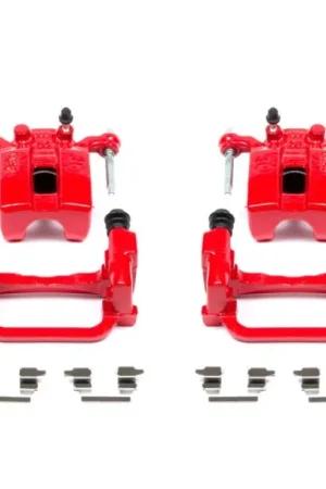 Power Stop 05-08 Infiniti G35 Rear Red Calipers w/Brackets - Pair Brand New