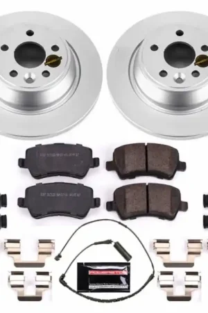 Today Only Power Stop 12-15 Land Rover Range Rover Evoque Rear Z23 Evolution Sport Coated Brake Kit