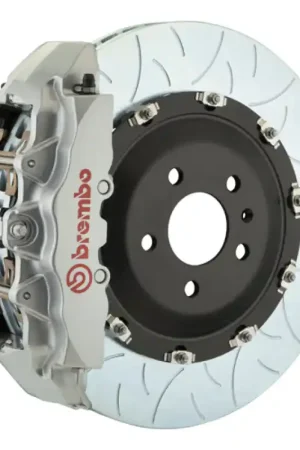 Brembo 11-13 QX56/14+ QX80 Front GT BBK 6 Piston Cast 2pc 380x34 2pc Rotor Slotted Type-3-Silver Limited Edition
