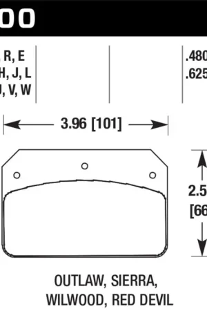 Hawk Wilwood DL / Sierra / Outlaw Black Universal Race Dynalite DR-97 Calipers Direct From Factory