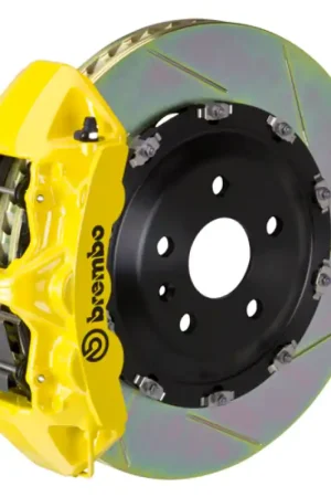 Brembo 08-13 M3 (E90/E92/E93) Front GT BBK 6 Piston Cast 380x34 2pc Rotor Slotted Type-1- Yellow While Supplies Last