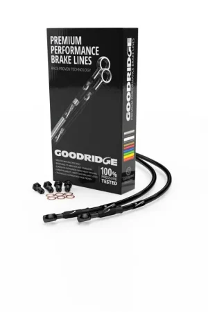 Top Pick Goodridge 18-20 Harley-Davidson FXLR (w/ABS) Black Front Brake Line w/Black Fitting