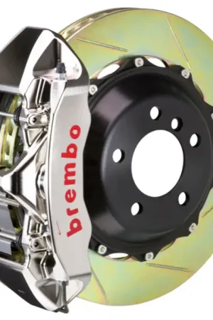 Top Rated Brembo 12-14 CLS350 Front GTR BBK 6 Piston Billet 355x32 2pc Rotor Slotted Type1 - Nickel