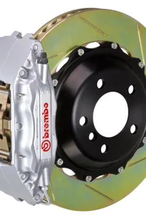 Reduced Price Brembo 15-21 WRX Front GT BBK 4 Piston Cast 2pc 332x32 2pc Rotor Slotted Type1-Silver