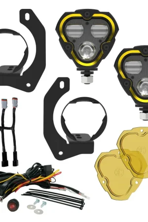 KC FLEX ERA 3 LED DM SAE FOG 2-LIGHT MSTR KIT 10-24 JEEP JK JL JT WINCH BUMPER Genuine
