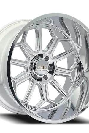 Cast Aluminum Wheels Auburn 9117 PO 20x10 Milled Spokes Polished 6 On 139.7 Bolt Pattern -25 Offset Cali Offroad Wheels Factory Price