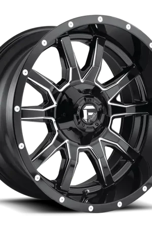 Aluminum Wheels 18X9 Vandal D627 6 On 135/6 On 139.7 Gloss Black Milled 106.1 Bore 1 Offset Fuel Off Road Wheels Viral