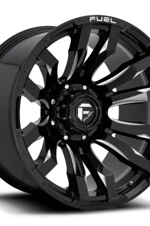 Direct From Factory Aluminum Wheels 18X9 Blitz D673 8 On 165.1 Gloss Black Milled 125.1 Bore 20 Offset Multi Spoke Fuel Off Road Wheels