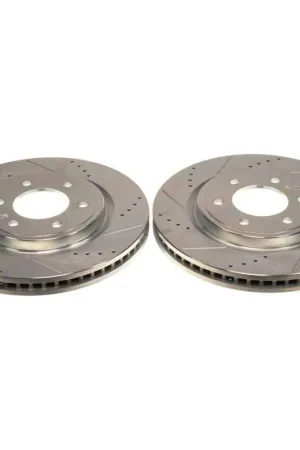 Power Stop 21-22 Ford F-150 Front Drilled & Slotted Rotor (Pair) Hot Deal