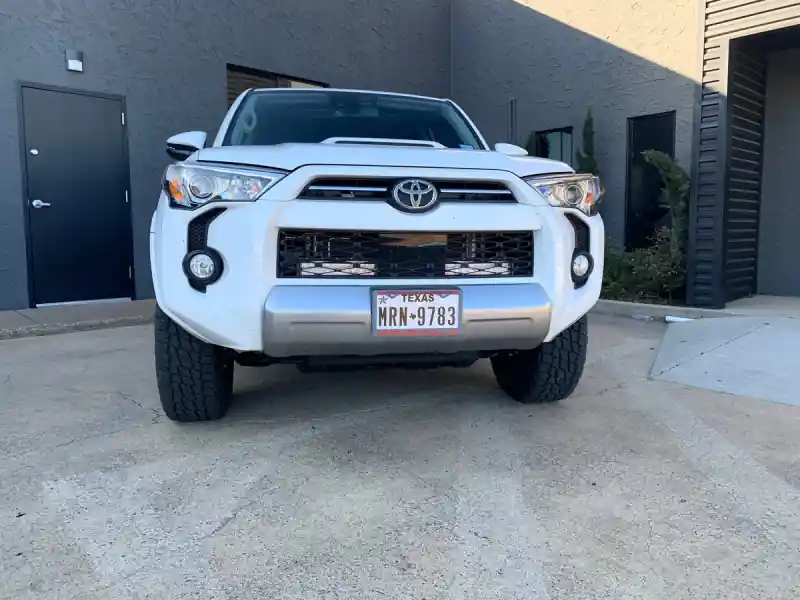 Cali Raised 14-24 Toyota 4Runner 32In Hidden Grille LED Light Bar Brackets - One Combo Beam Genuine