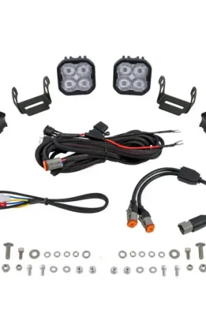 Diode Dynamics SS3 LED Bumper 1 In Roll Bar Kit Sport - White SAE Fog (Pair) Authentic