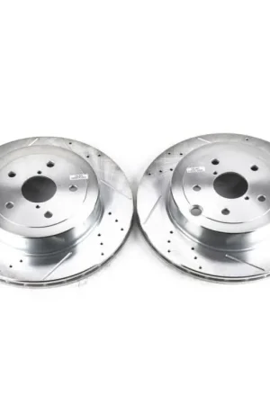 Must Have Power Stop 08-14 Subaru Impreza Rear Evolution Drilled & Slotted Rotors - Pair