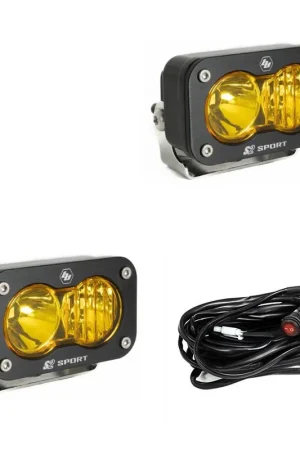 Affordable LED Work Light Baja Amber Lens Driving Combo Pattern Pair S2 Sport Baja Designs