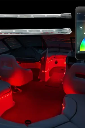 XK Glow Flex Strips Million Color XKCHROME App Controlled Boat Marine Kit 6x36In Strips + 6x10In Special Discount