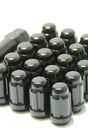 Factory Price Wheel Mate Muteki Closed End Lug Nuts - Black Chrome 12x1.25