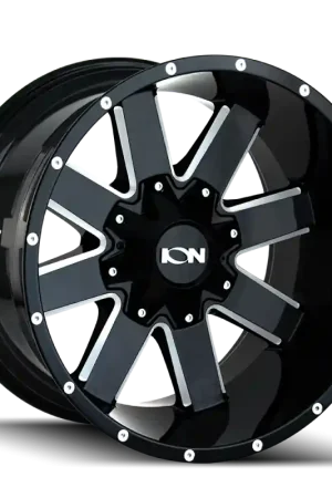 ION 141 18x9 / 8x170 BP / 18mm Offset / 125.2mm Hub Gloss Black Milled Wheel Direct From Manufacturer