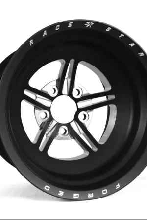 Time-Limited Race Star 63 Pro Forged 15x12 NBL Sportsman 5x4.50 BC / 3.00 BS Wheel - Black Anodized/Machined