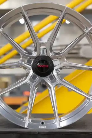 Sale Vossen x Novitec NF10 21x9.5in - 5x114.3 BP - ET33 - Brushed Gloss Clear Ferrari F12 Front Wheel