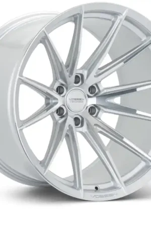 New Arrival Vossen HFX-2 24x10 - 6x139.7 - ET25 - Deep - 106.1 - Silver Polished Wheel