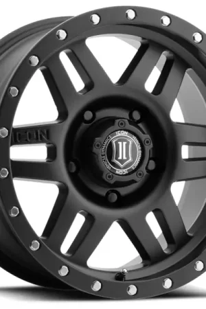 ICON Six Speed 17x8.5 5x5 -6mm Offset 4.5in BS 94mm Bore Satin Black Wheel No Minimum Order